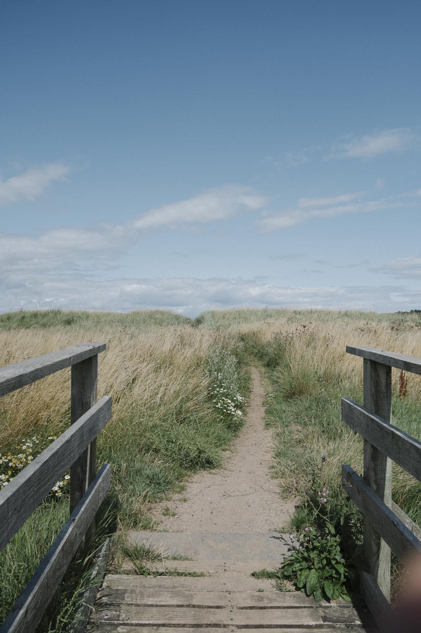 Heading towards Longniddry Bents