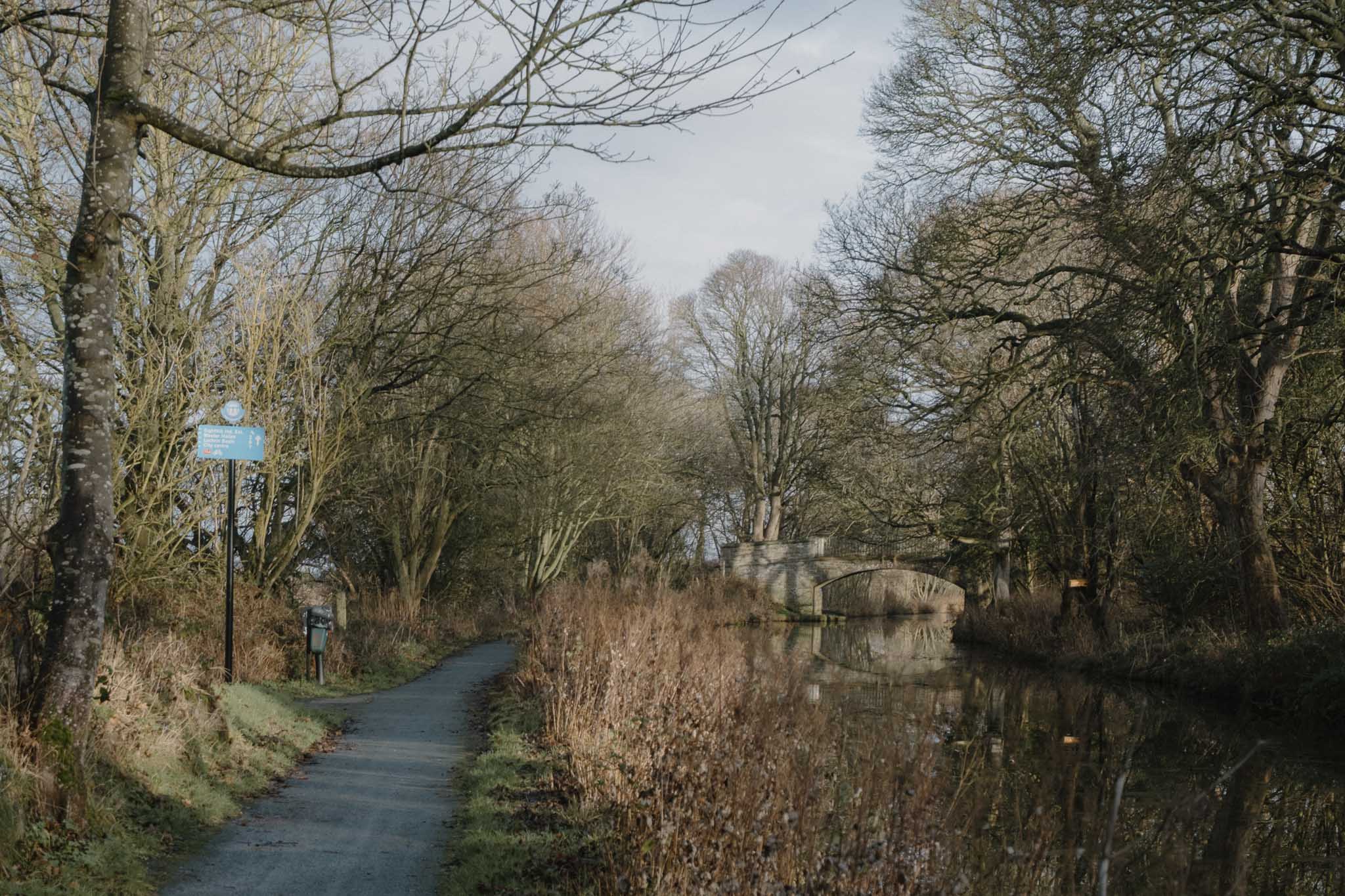 Entering the West Lothian countryside