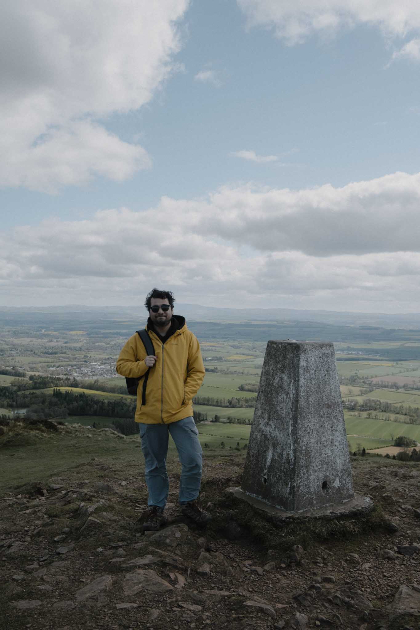 At the summit trig point
