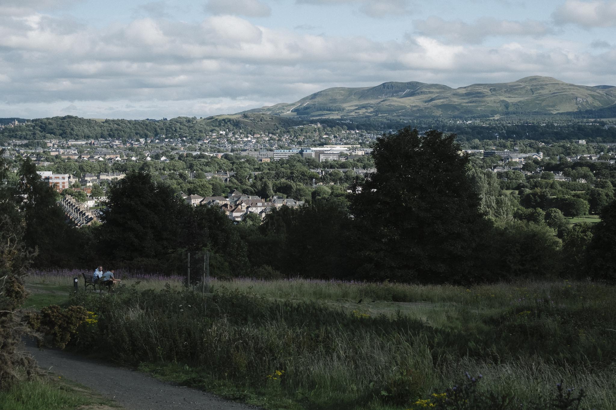 Pentland hill views from Corstorphine hill