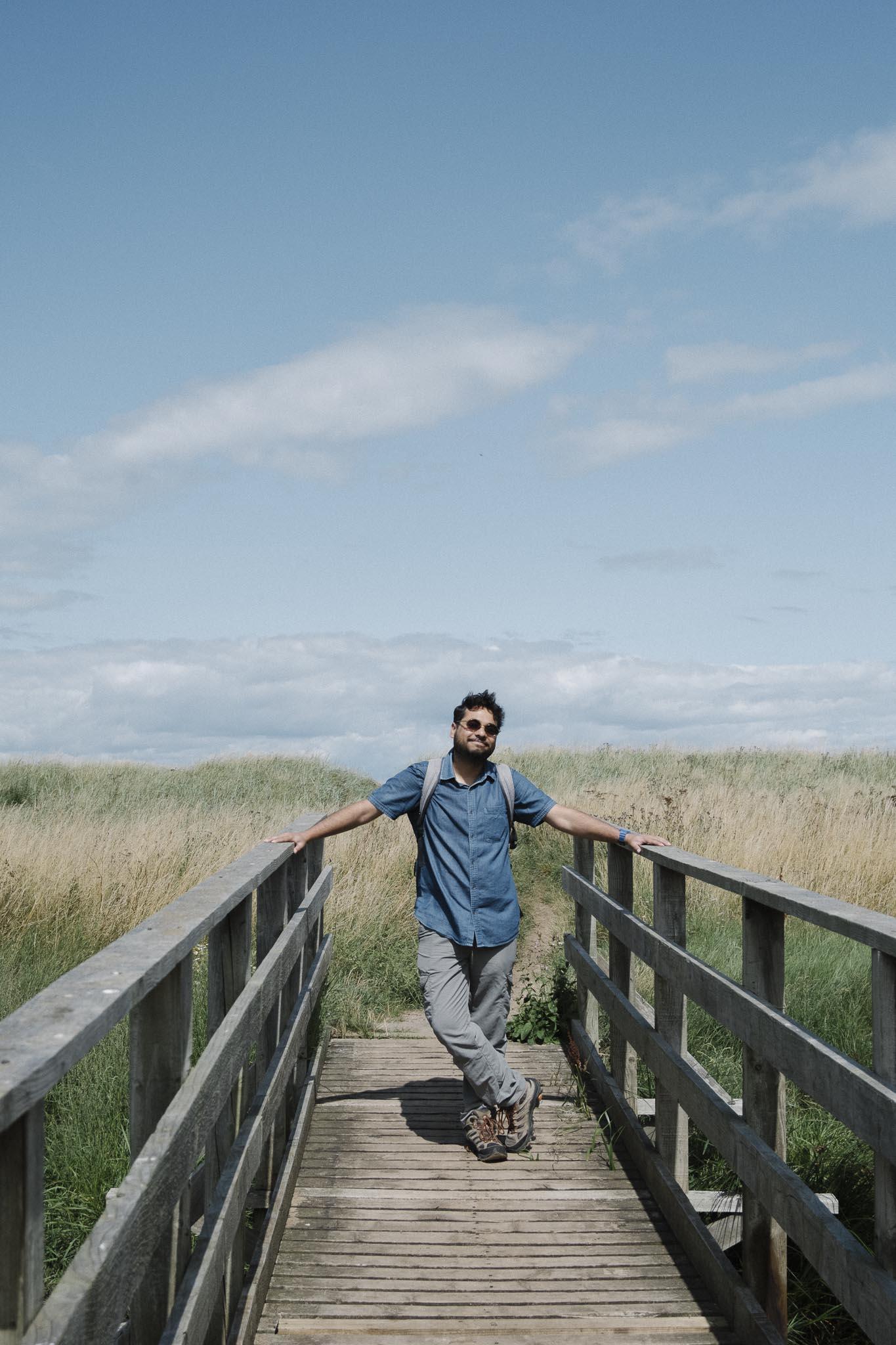 Crossing the Longniddry Dunes